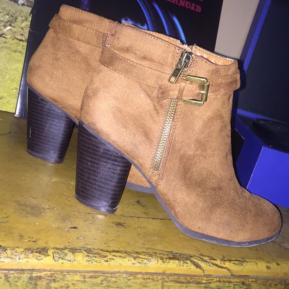 Brown Suede Booties - Picture 2 of 2
